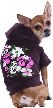 картинка Flower dark purple hoodie
