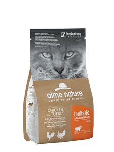 картинка Almo Nature Holistic Cat для дорослих котів з куркою і індичкою