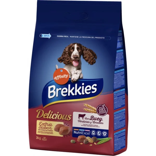 Brekkies Dog Delice Meat для собак усіх порід з яловичиною