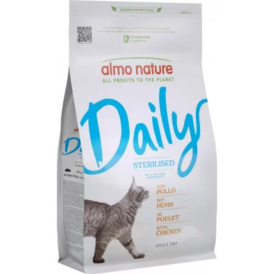 Almo Nature Daily Cat Sterilised для дорослих стерилізованих..