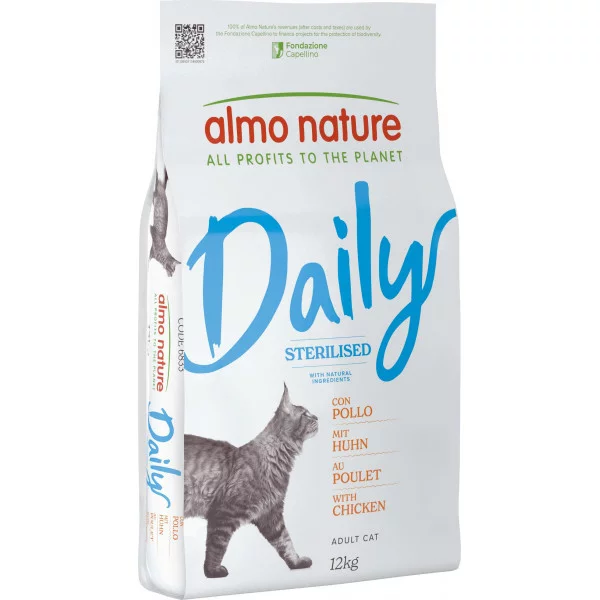 Almo Nature Daily Cat Sterilised для дорослих стерилізованих котів з куркою