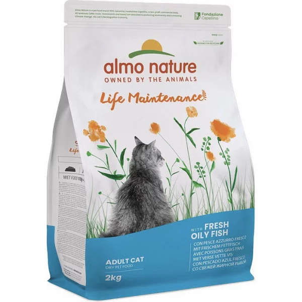 Almo Nature Life Maintenance для дорослих котів зі свіжою жирною рибою