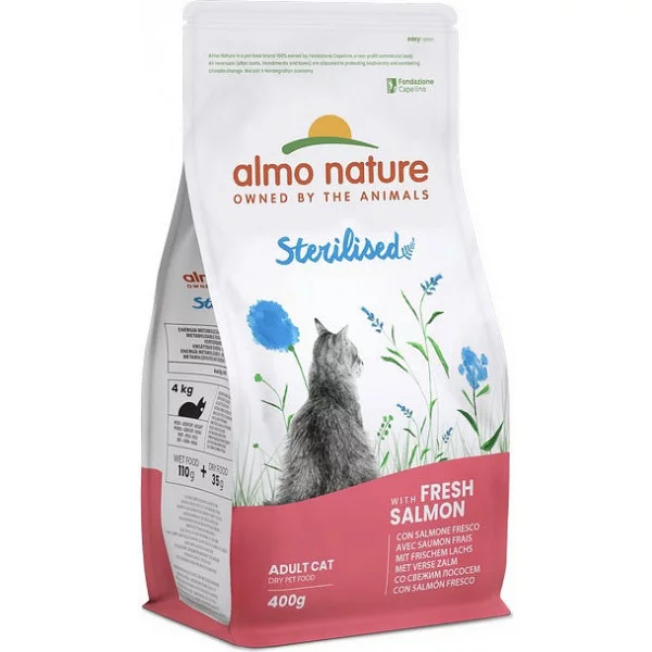 Almo Nature Sterilised для дорослих стерилізованих котів зі свіжим лососем