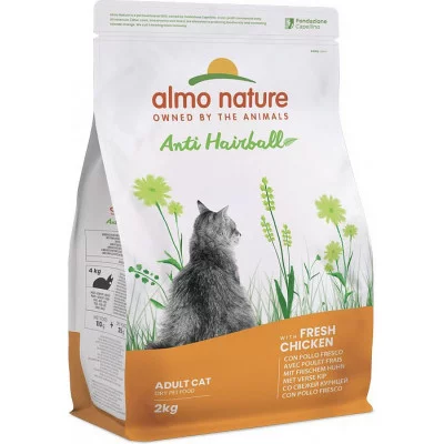 Almo Nature Anti Hairball для виведення шерсті у дорослих ко..