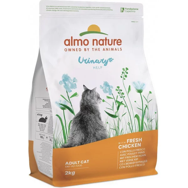 Almo Nature Urinary Help для профілактики сечокам\'яної хвороби у дорослих котів зі свіжою куркою