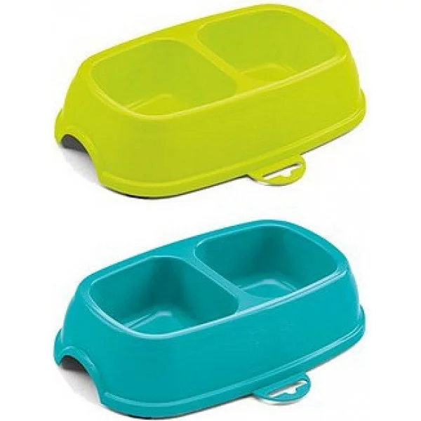 Миска пластикова подвійна 