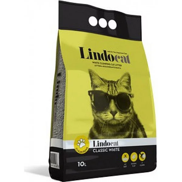 Наповнювач бентонітовий LINDOCAT Classic White (без запаху, велика гранула)