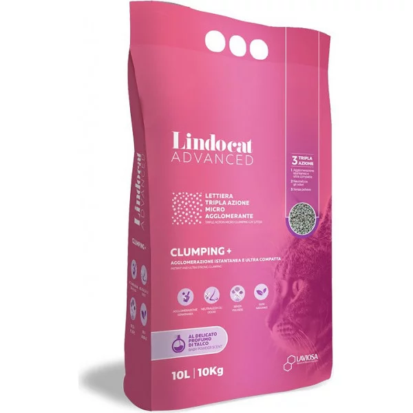 Наповнювач бентонітовий LINDOCAT Advanced Clumping + Baby Powder (дитяча присипка)