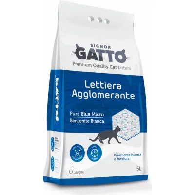 Наповнювач бентонітовий SIGNOR GATTO Pure Blue Micro