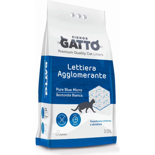 Наповнювач бентонітовий SIGNOR GATTO Pure Blue Micro