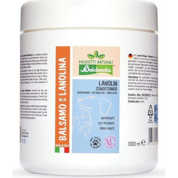 Бальзам-кондиціонер Baldecchi – відновлюючий, з ланоліном, для собак і котів
