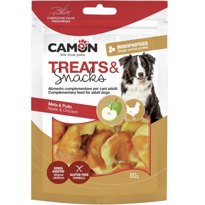Снек для собак CAMON шматочки яблука з куркою