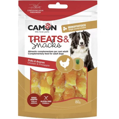 Снек для собак CAMON шматочки ананса з куркою