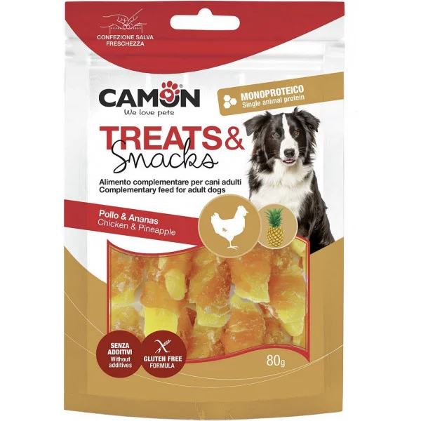 Снек для собак CAMON шматочки ананса з куркою