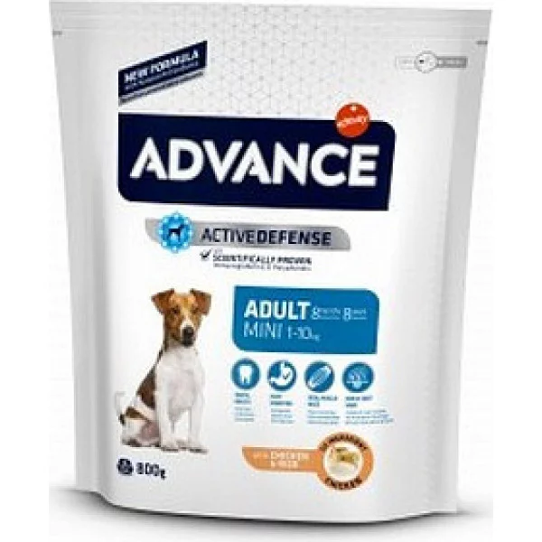 Advance Dog Mini Adult для дорослих собак маленьких порід з куркою та рисом
