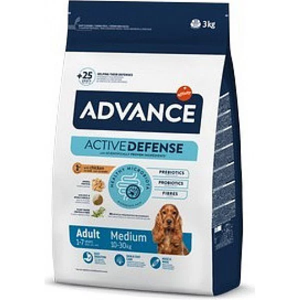 Advance Dog Medium Adult для дорослих собак середніх порід з куркою та рисом