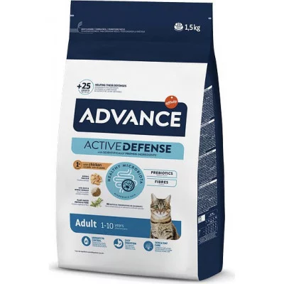 Advance Cat Chicken & Rice для дорослих котів з куркою та ри..