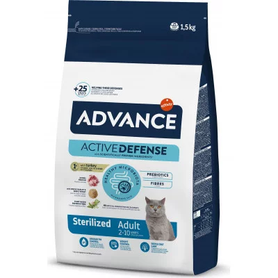 Advance Cat Sterilized для стерилізованих котів з індичкою