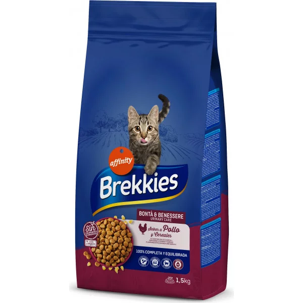 Brekkies Cat Urinary Care для дорослих котів з профілактикою сечокам'яної хвороби з куркою