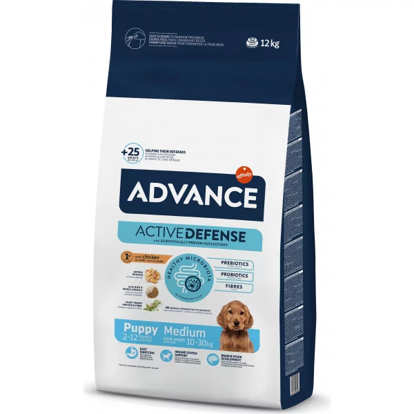 Advance Dog Medium Puppy для цуценят середніх порід з куркою та рисом