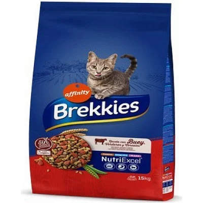 Brekkies Cat Beef для дорослих котів з яловичиною