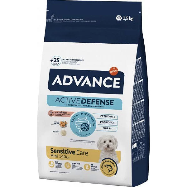Advance Dog Mini Sensitive для собак малих порід з чутливим травленням з лососем і рисом