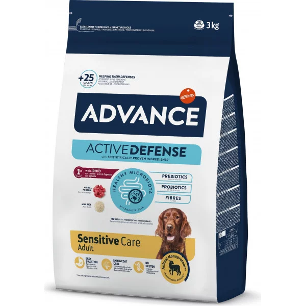 Advance Dog Med/Maxi Sensitive Lamb&Rice для дорослих собак з ягням і рисом