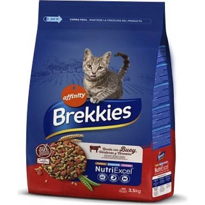 Brekkies Cat Beef для дорослих котів з яловичиною