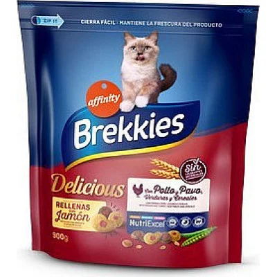 Brekkies Cat Delice Meat для дорослих котів з куркою