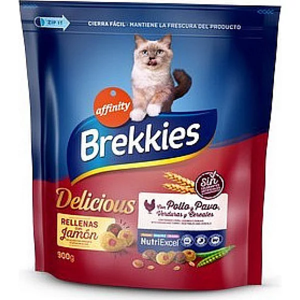 Brekkies Cat Delice Meat для дорослих котів з куркою