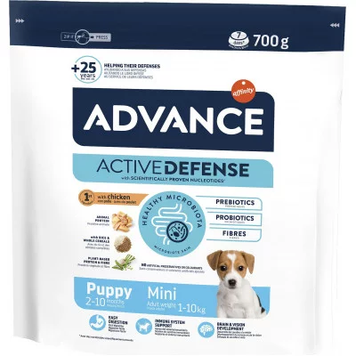 Advance Dog Mini Puppy для цуценят маленьких порід з куркою ..