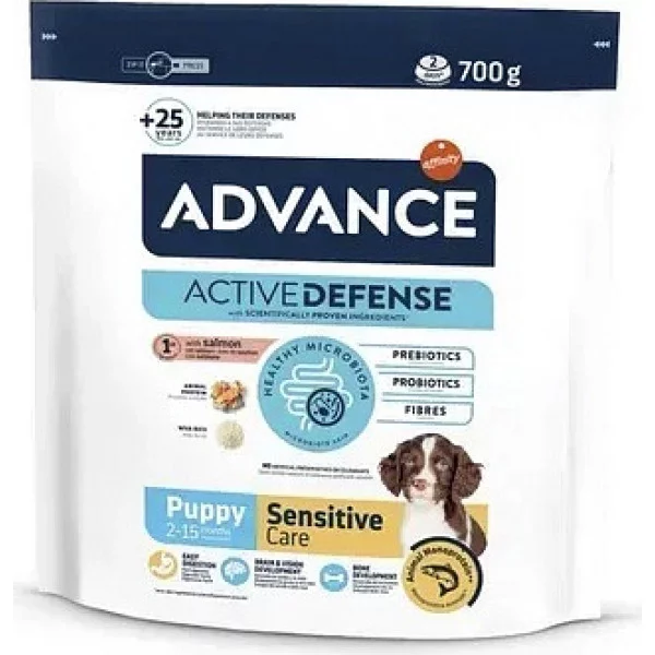 Advance Dog Puppy Sensitive для цуценят усіх порід з чутливим травленням з лососем і рисом