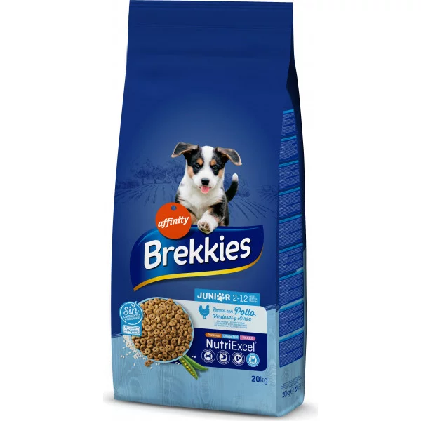 Brekkies Dog Junior для молодих собак з куркою
