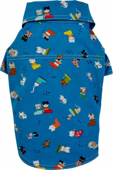 картинка Сорочка темно-блакитна