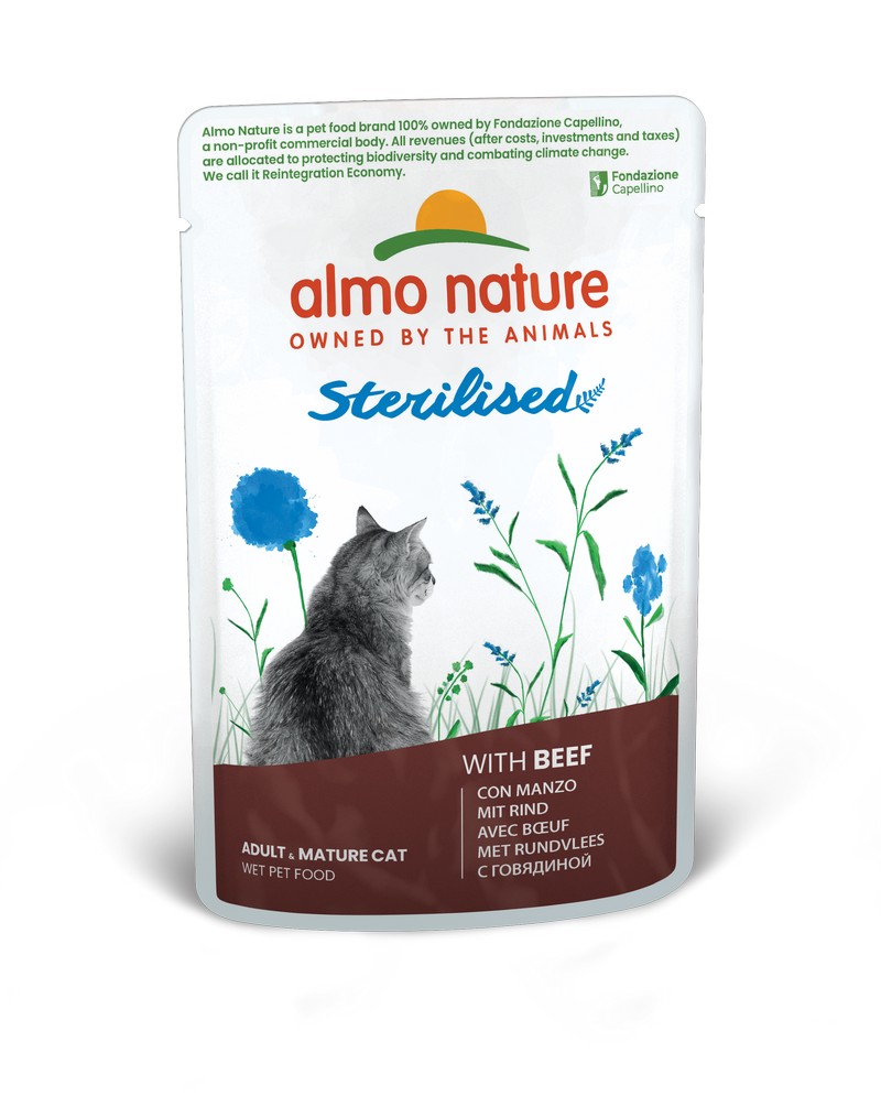картинка Almo Nature Holistic Functional Cat, для стерилізованих котів, пауч, 70 г