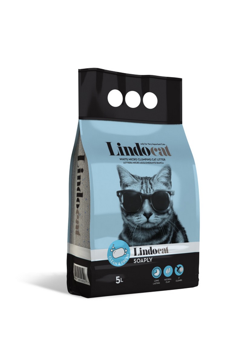 картинка Наповнювач бентонітовий LINDOCAT Soaply (аромат мила, дрібна гранула)