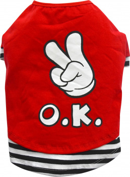 картинка Майка "О.К." червона