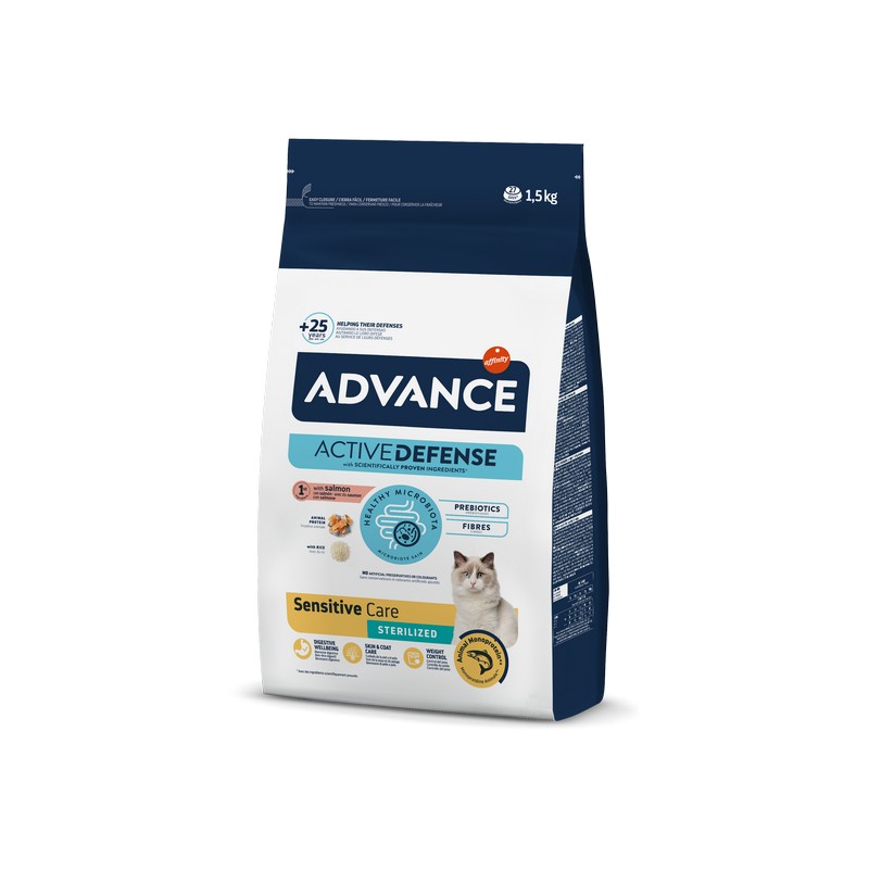 картинка Advance Cat Sterilized Salmon Sensitive для стерилізованих котів з чутливим травленням з лососем