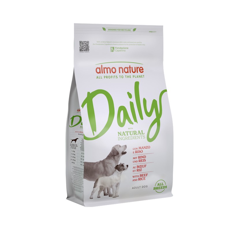 картинка Almo Nature Daily Dog для дорослих собак всіх порід з яловичиною і рисом