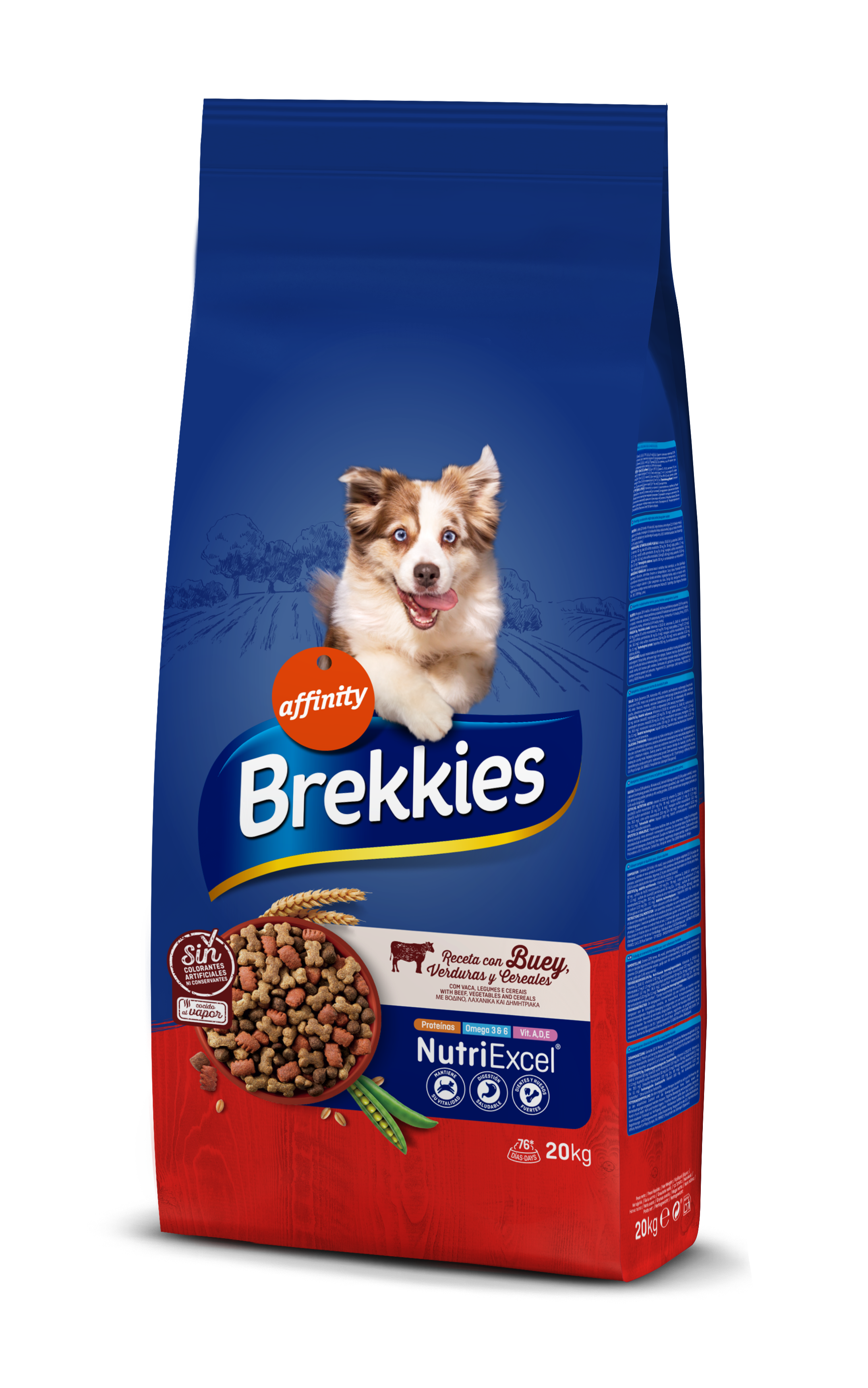 картинка Brekkies Dog Beef для собак усіх порід з яловичиною