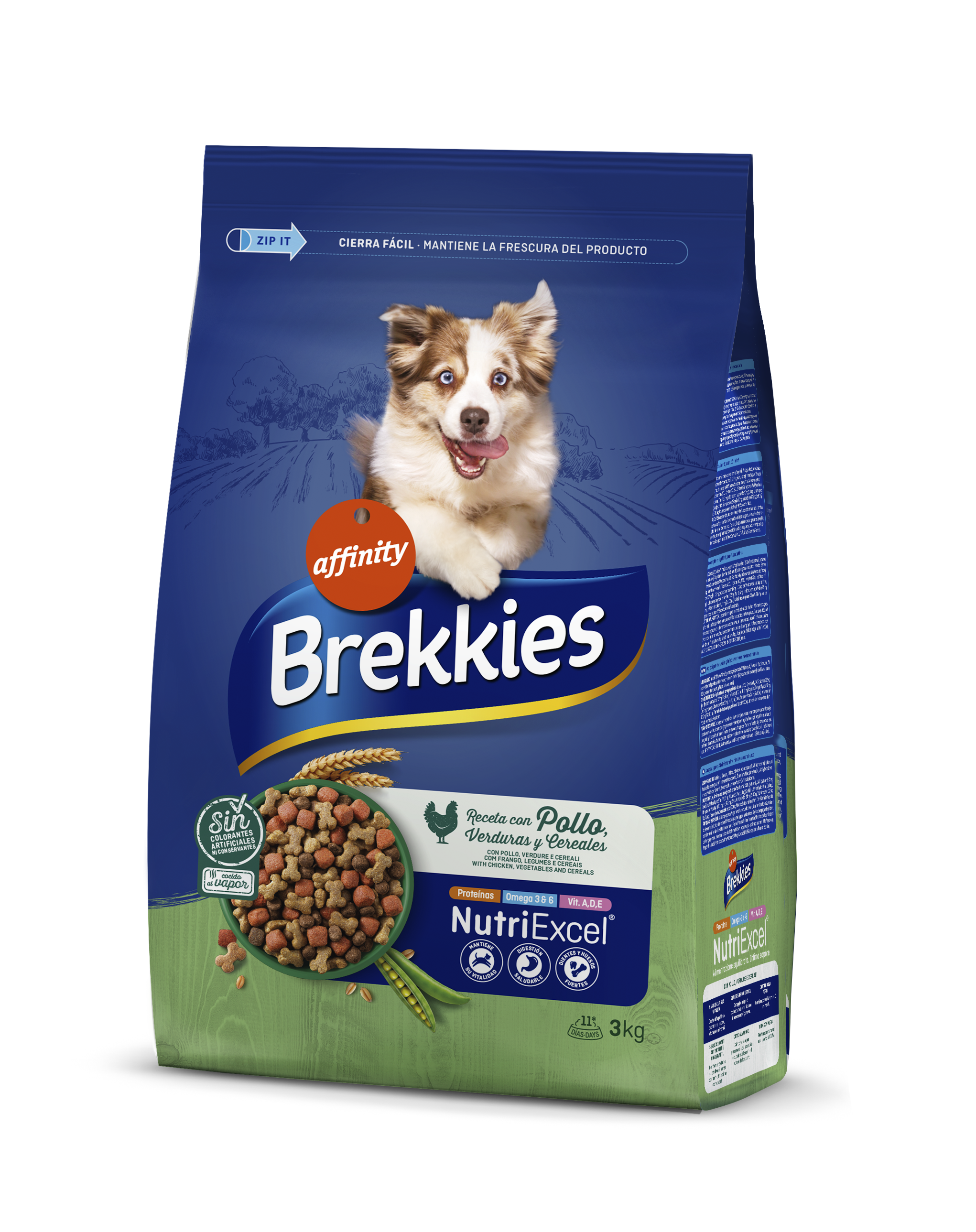 картинка Brekkies Dog Chicken для собак усіх порід з куркою