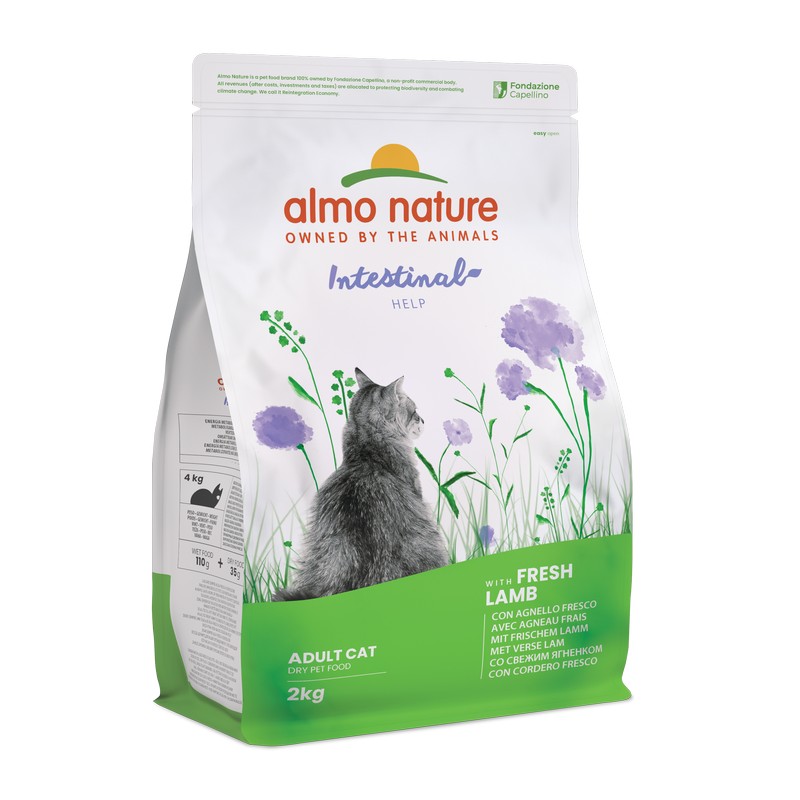 картинка Almo Nature Holistic Cat для дорослих котів з чутливим травленням зі свіжим ягням