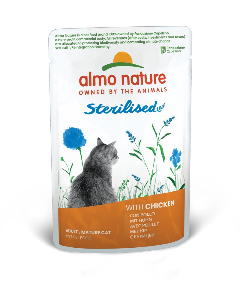 картинка Almo Nature Holistic Functional Cat, для стерилізованих котів, пауч, 70 г