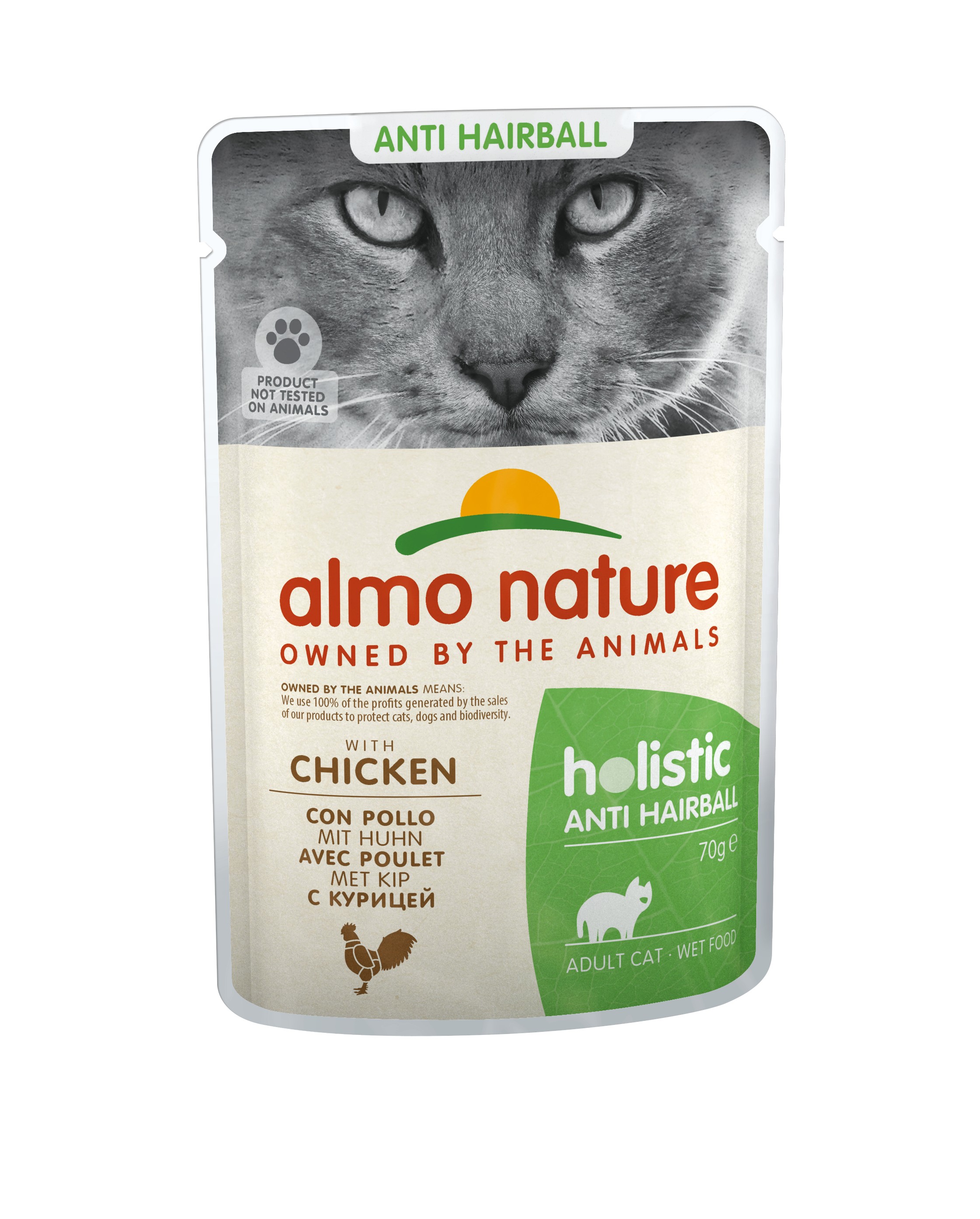 картинка Almo Nature Holistic Functional Cat, для виведення шерсті, пауч, 70 г