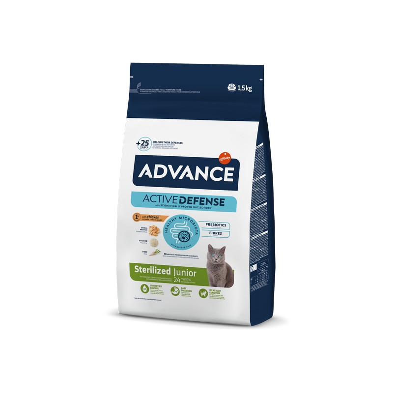 картинка Advance Cat Sterilized Junior для кошенят з моменту стерилізіції до 24 місяців з куркою