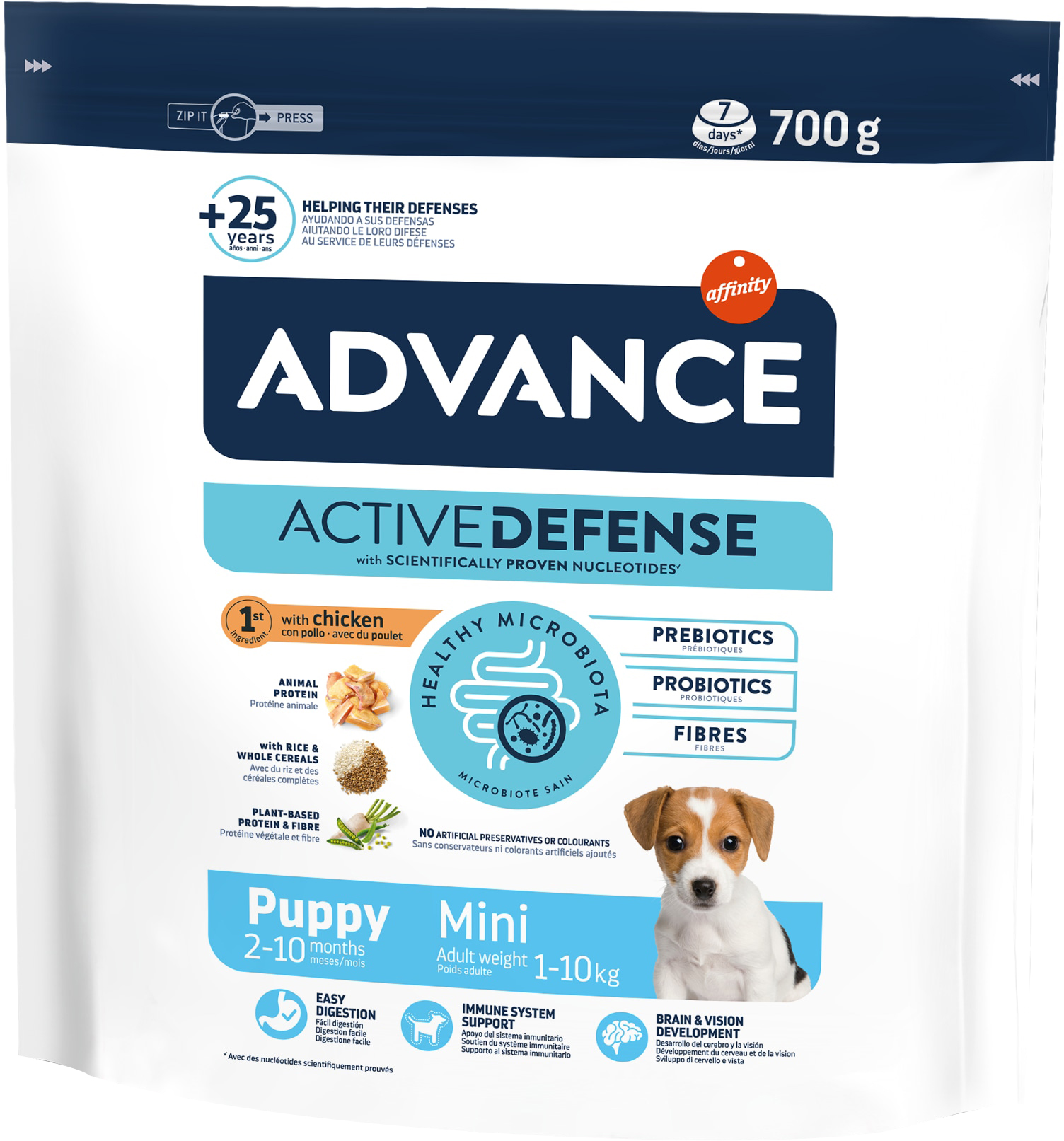 картинка Advance Dog Mini Puppy для цуценят маленьких порід з куркою та рисом