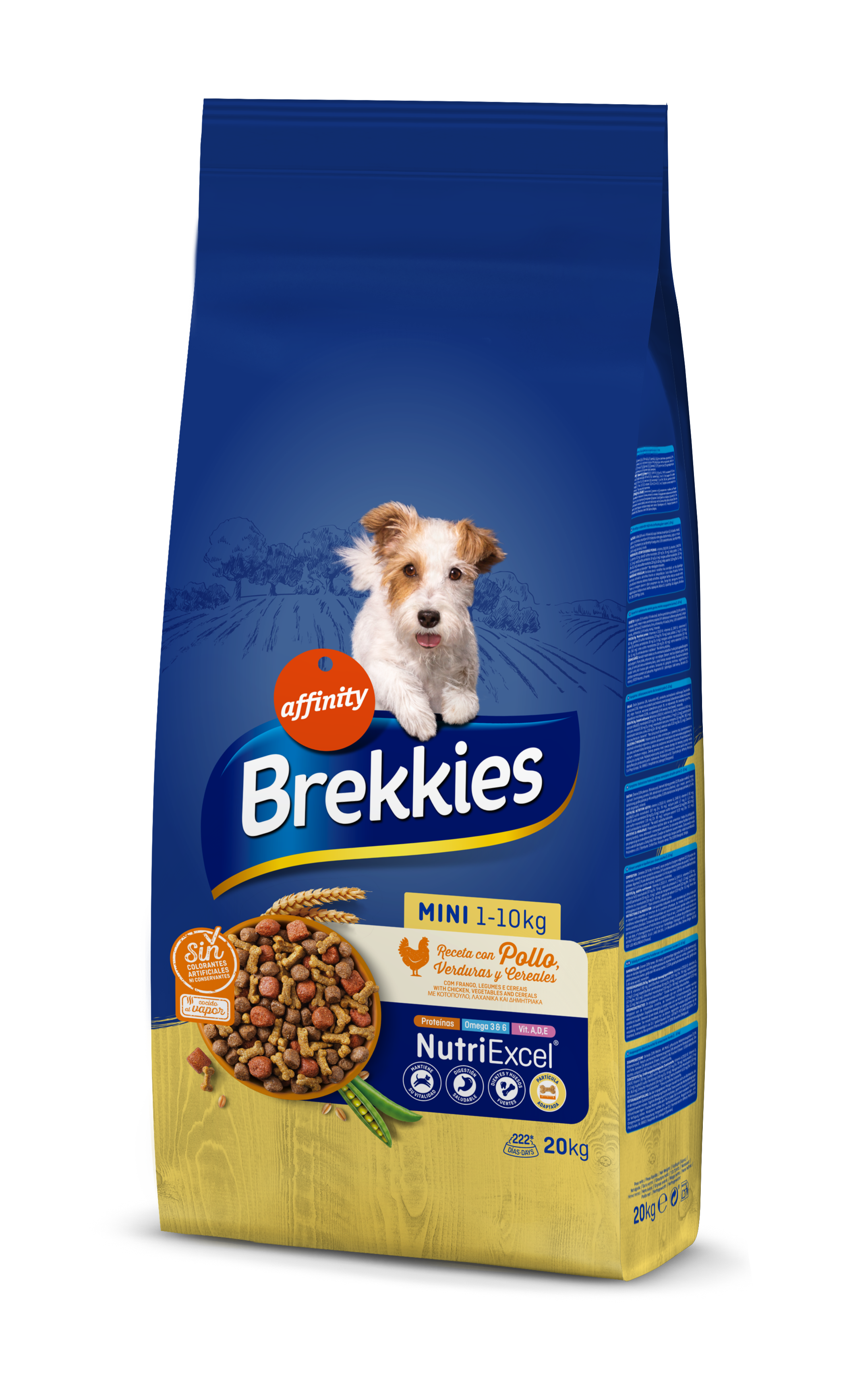 картинка Brekkies Dog Mini для дорослих собак маленьких порід з куркою