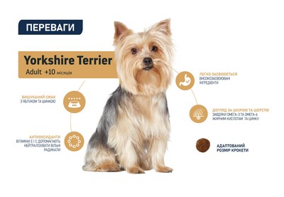картинка Advance Dog Yorkshire для Йоркширських тер'єрів з куркою та рисом