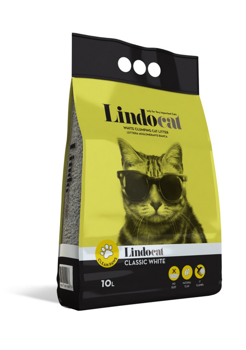 картинка Наповнювач бентонітовий LINDOCAT Classic White (без запаху, велика гранула)
