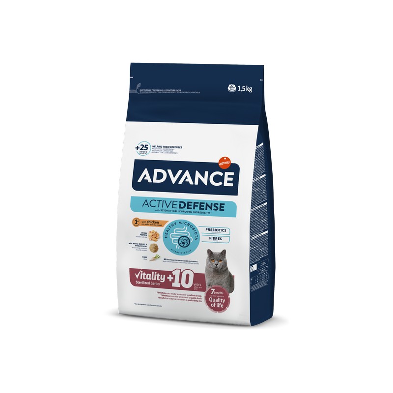 картинка Advance Cat Sterilized Senior для стерилізованих котів старше 10 років з куркою